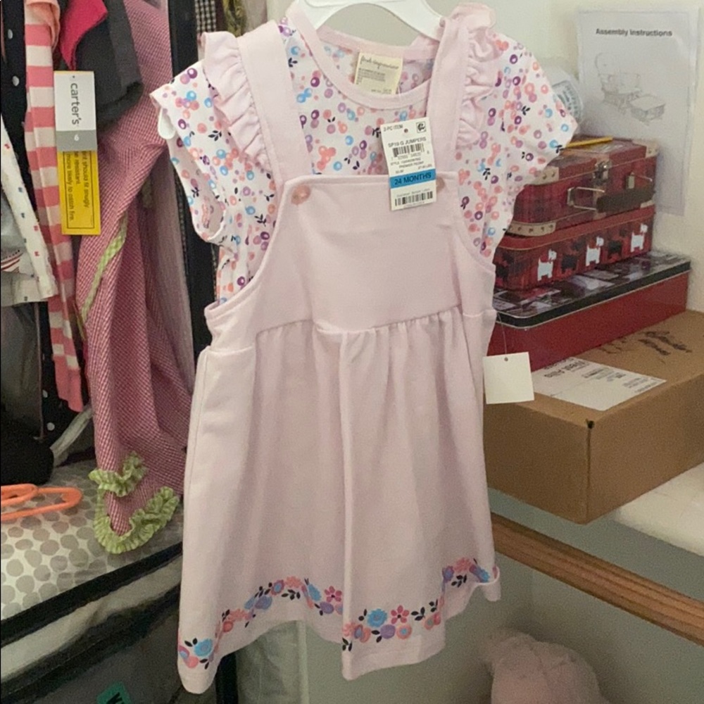 Girls jumper with onsie